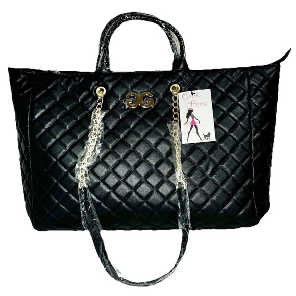 Gilda Paris NWT Black Quilted "G" Logo
Quilted Tote MSRP $199 - Picture 4 of 14